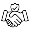 Icono manos estrechándose
