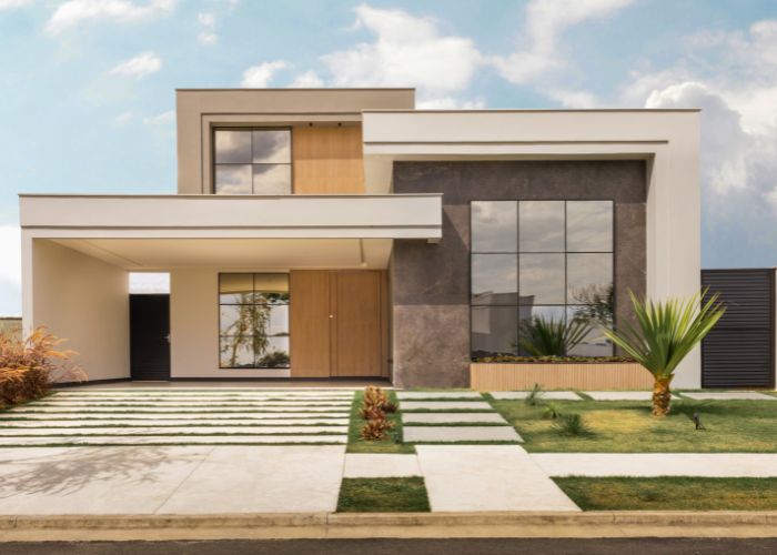Fachada de casa Construcciones y Reformas Sanframur